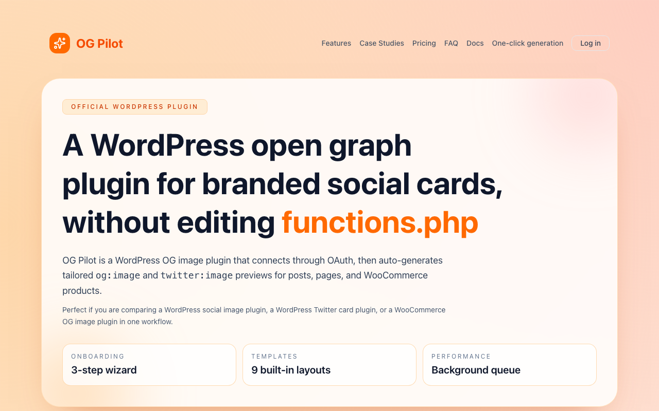 OG Pilot WordPress plugin
