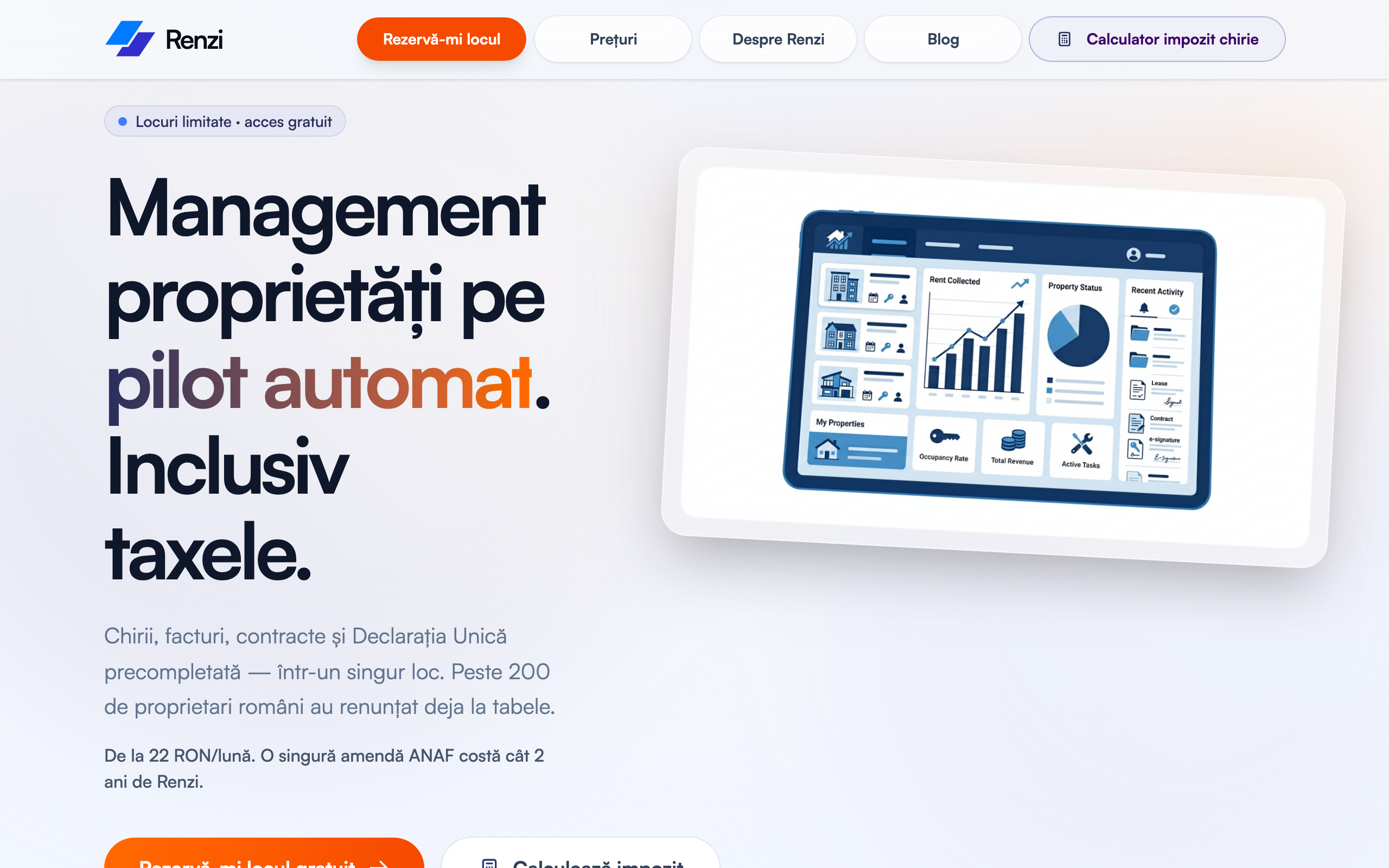 renzi.ro homepage